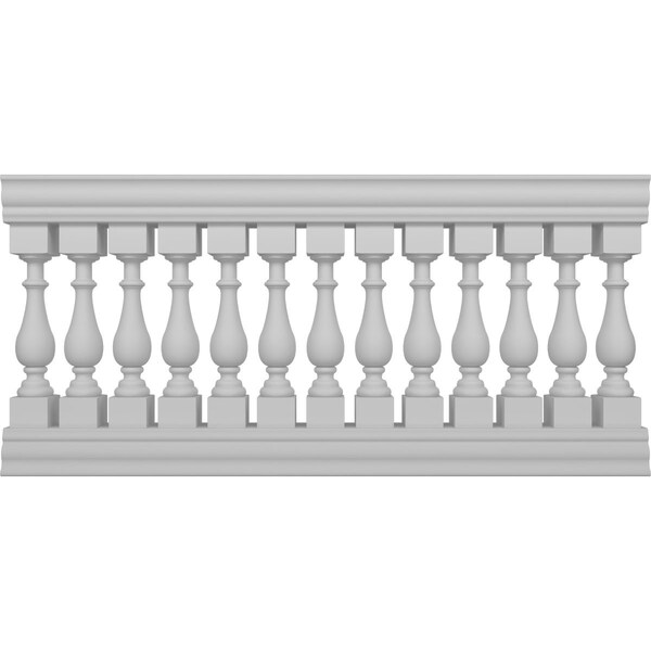Ekena Millwork Traditional Balustrade Railing Kit Style N (5 7/8" On-Center Spacing to Pass 4" Sphere Code) BALK37X072TRN - main